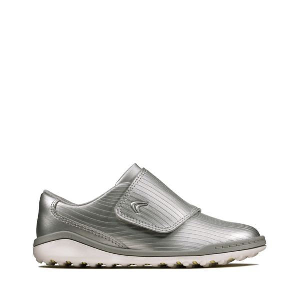 Clarks Boys Circuit Swift Kid Casual Shoes Silver | USA-9186253